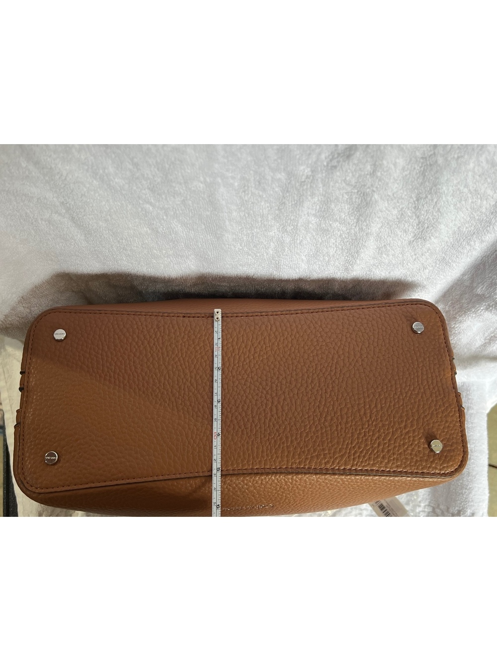 Calvin Klein Brown Pebbled Leather Tote Bag - Picture 7 of 7